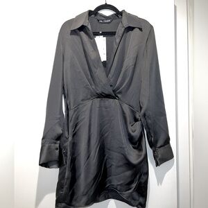 Zara Black mini dress, Large